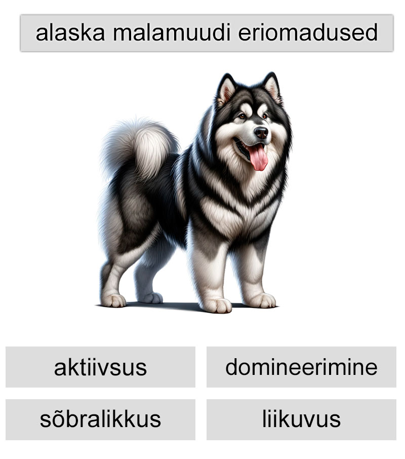 alaska malamuudi eriomadused