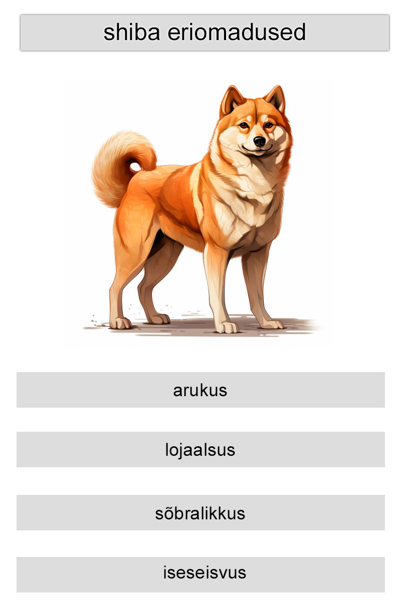 shiba eriomadused